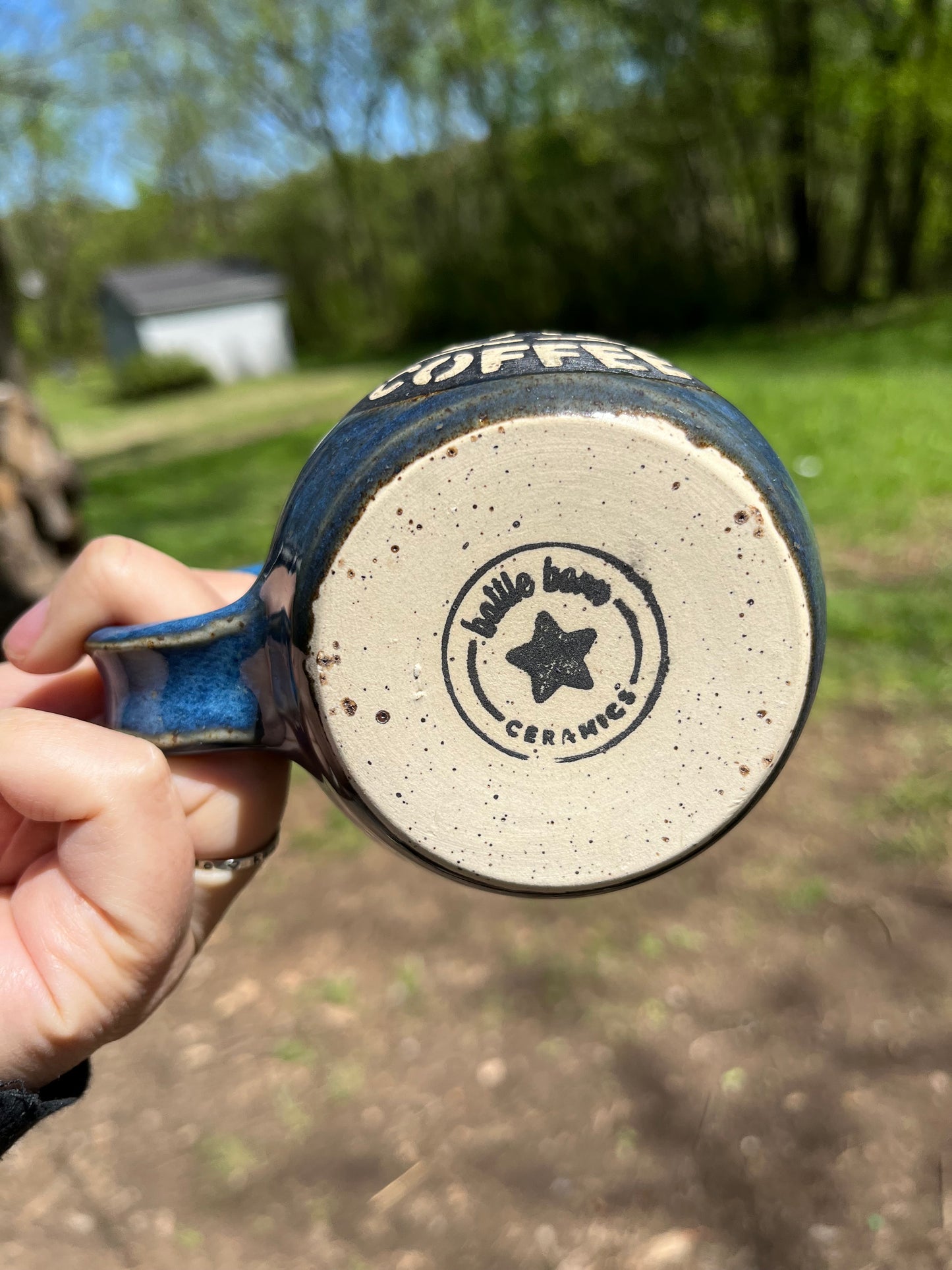 Stoneware coffee mug