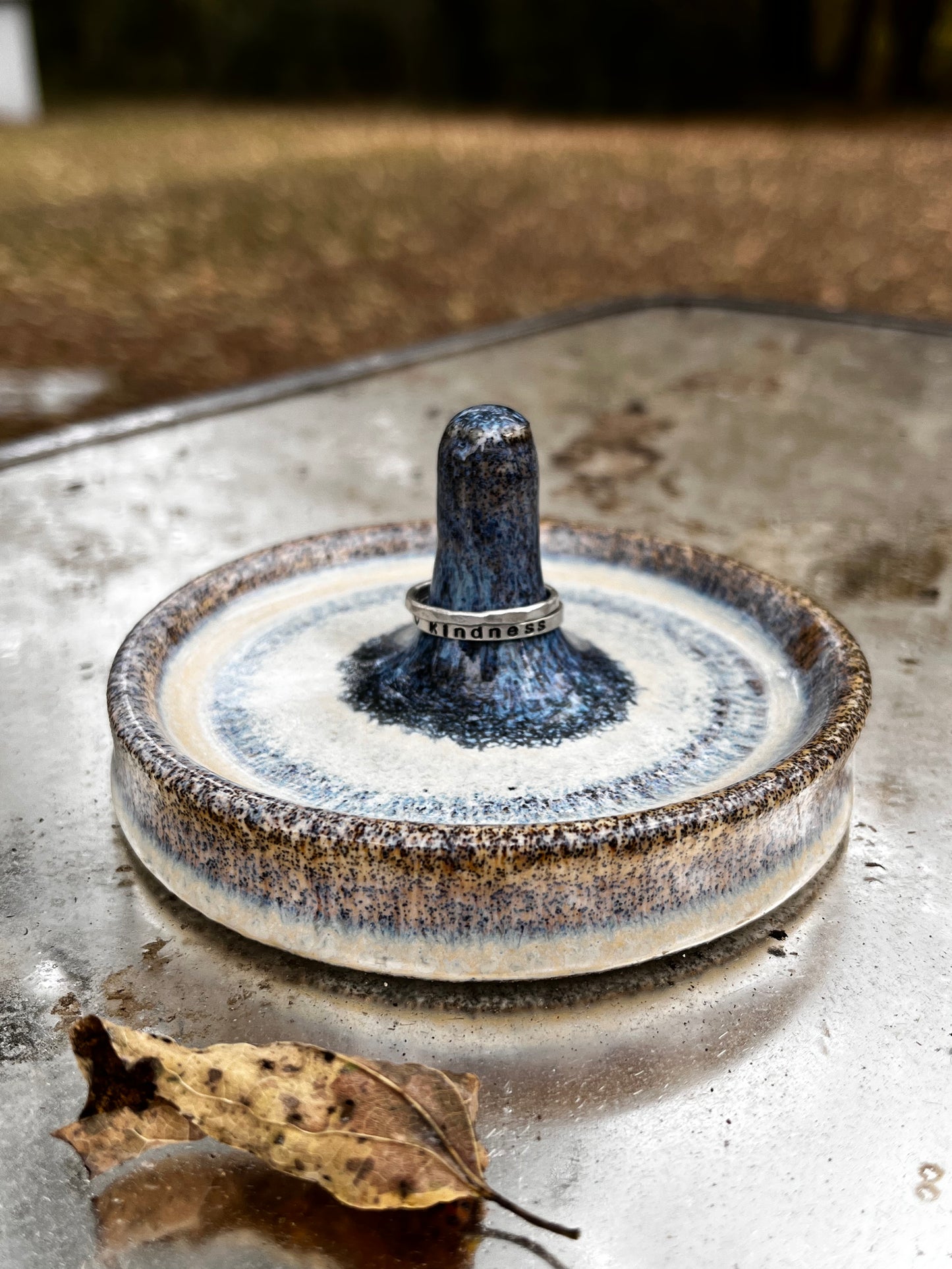 Stoneware ring dish